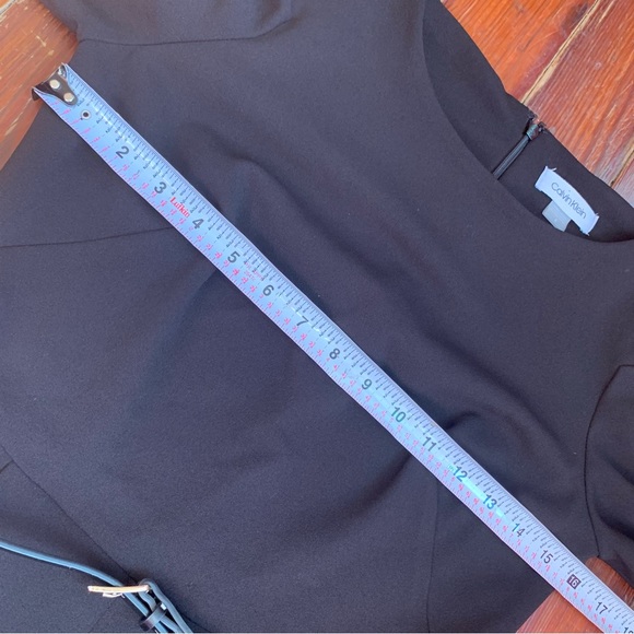 Calvin Klein Womens Wide Leg Jumpsuit Jumper Black  Belt Short Sleeve - Picture 6 of 15